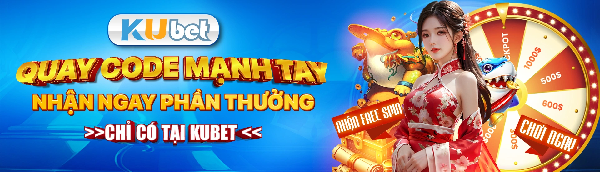 Banner giới thiệu Casino, Thể thao và dịch vụ thành viên của Kubet